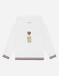 JERSEY HOODIE WITH ITALY DG LOGO