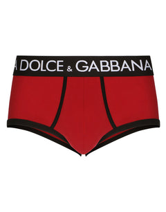 HIGH-RISE TWO-WAY STRETCH JERSEY BRANDO BRIEFS