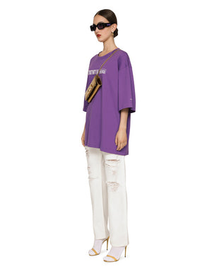 SHORT-SLEEVED T-SHIRT IN COTTON JERSEY WITH DGVIB3 PRINT