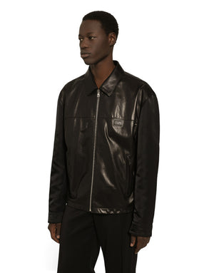 LEATHER AND FABRIC JACKET