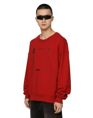 JERSEY SWEATSHIRT WITH DGVIB3 PRINT AND LOGO