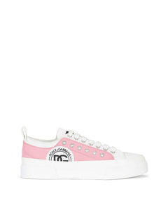 TWO-TONE CANVAS PORTOFINO LIGHT SNEAKERS WITH DG LOGO