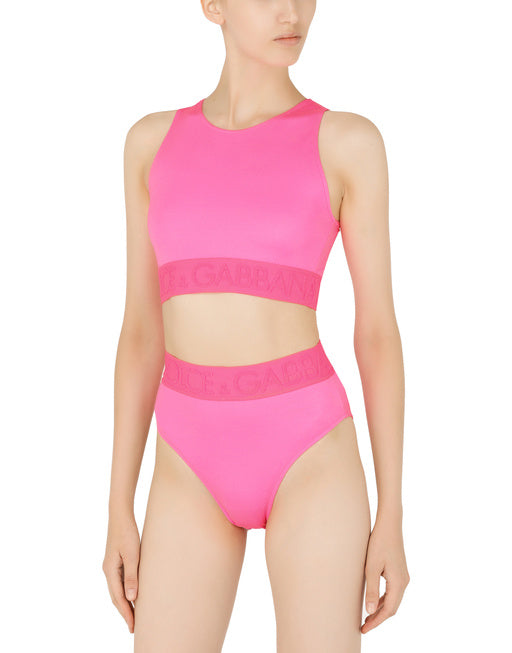 BIKINI TOP WITH BRANDED ELASTIC