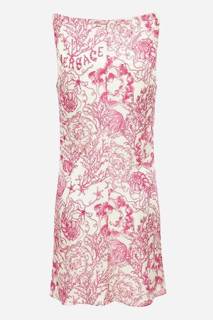 Dress In Underwater Barocco Bicolour Allover On Responsible Viscose Liquid Jersey