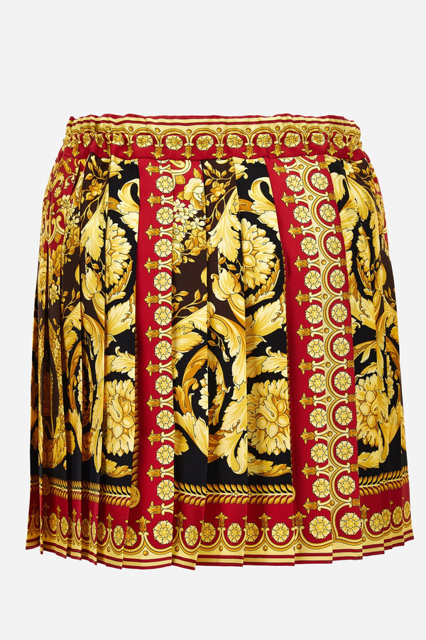 Skirt In Barocco 92 Foulard On Silk Twill