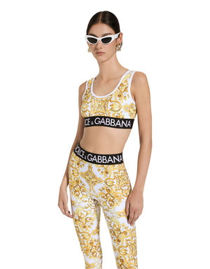 TECHNICAL JERSEY TOP WITH BRANDED ELASTIC BAND