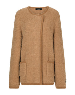 DOUBLE-BREASTED CASHMERE AND ALPACA WOOL JACKET