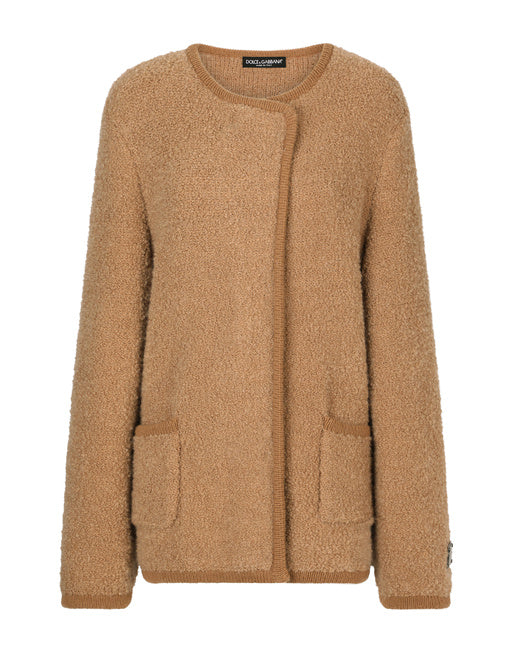DOUBLE-BREASTED CASHMERE AND ALPACA WOOL JACKET