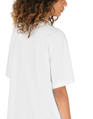 PRINTED JERSEY T-SHIRT WITH J.LO EMBELLISHMENT
