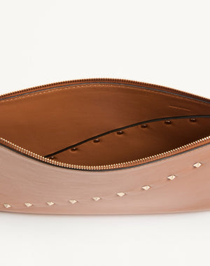 POUCH VALENTINO GARAVANI ROCKSTUD WISPY IN VITELLO