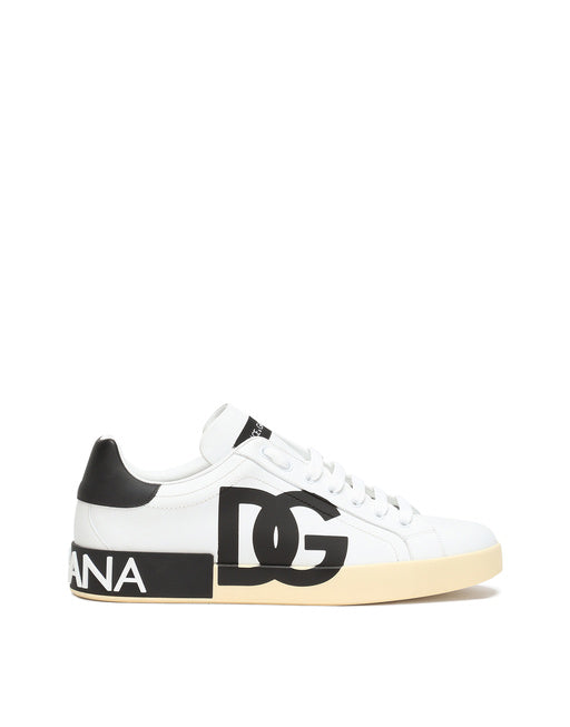 PORTOFINO SNEAKERS IN NAPPA CALF LEATHER WITH EMBOSSED DG LOGO