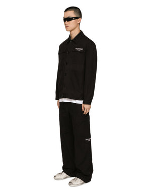 COTTON FAILLE JACKET WITH DGVIB3 PATCH AND EMBROIDERY