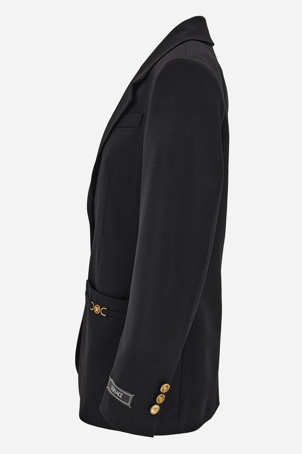 Informal Jacket In Stretch Wool Fabric