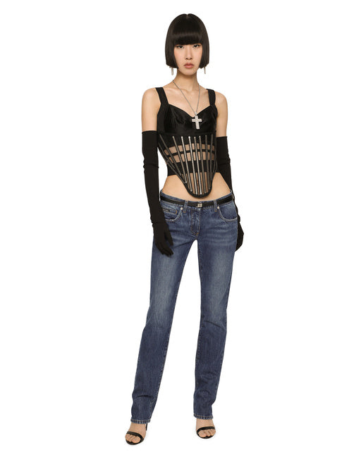 KIM DOLCE&GABBANA SKINNY JEANS IN STRETCH DENIM