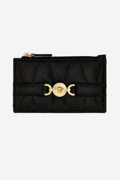 Medusa 95 Card Case In Quilted Lamb Leather