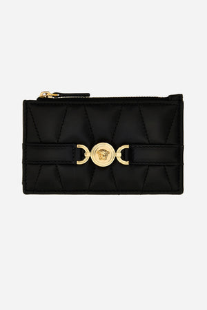 Medusa 95 Card Case In Quilted Lamb Leather