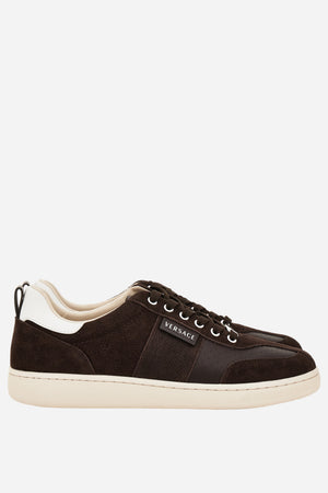 Tennis Sneakers In Calf Leather+Suede