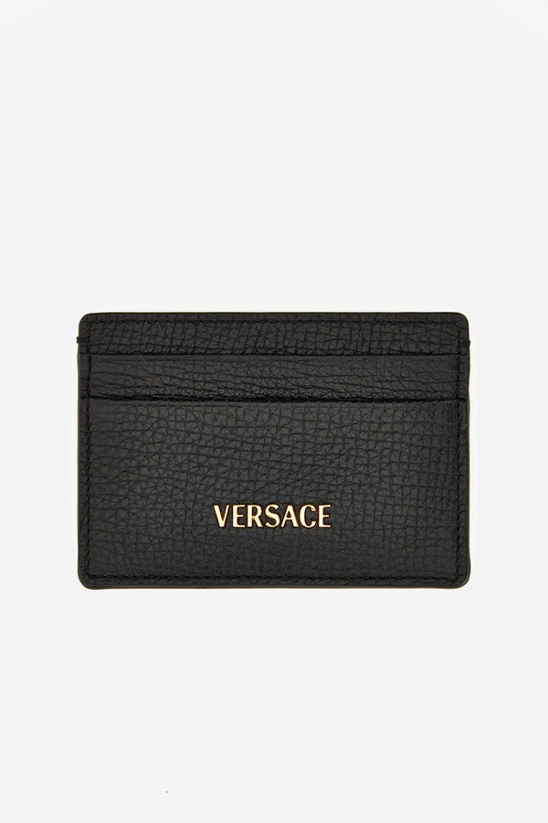Versace Myth Card Case In Calf Leather