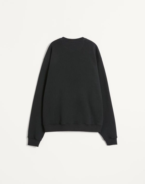 Felpa Girocollo In Cotone Con Patch Chez Valentino