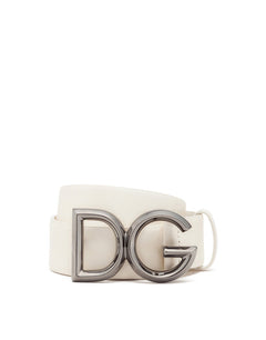 COWHIDE BELT WITH DG LOGO