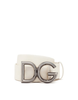 COWHIDE BELT WITH DG LOGO