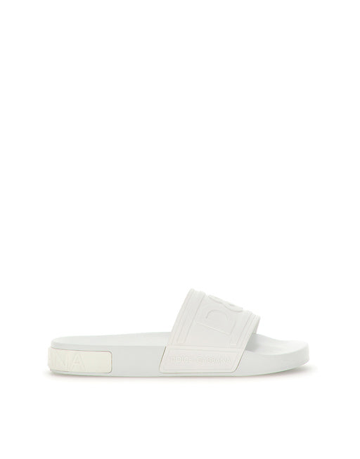 RUBBER BEACHWEAR SLIDES WITH DG LOGO
