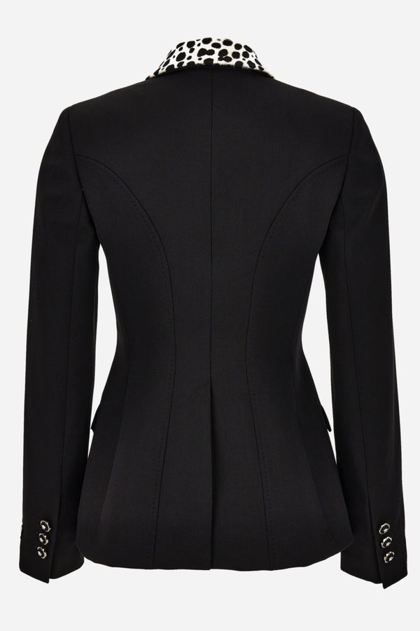 Informal Jacket In Responsible Wool Gabardine Strecht