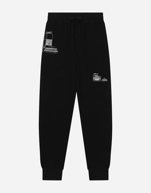 JERSEY JOGGING PANTS WITH DGVIB3 DETAIL
