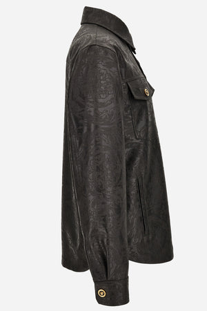 Blouson In Barocco Embossed Melange Technical Fabric