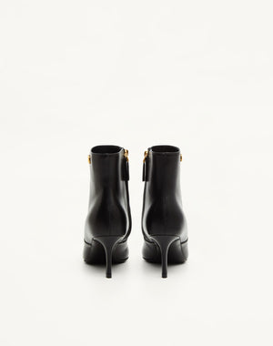 STIVALETTO VLOGO SIGNATURE IN CAPRETTO 70MM