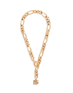 CHAIN NECKLACE WITH DG LOGO CHARMS