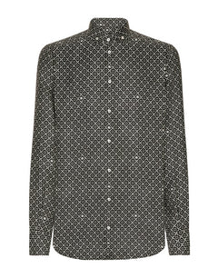 SILK MARTINI-FIT SHIRT WITH TIE PRINT