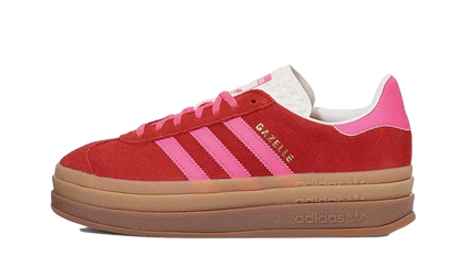 Adidas Gazelle Bold Collegiate Red Lucid Pink 