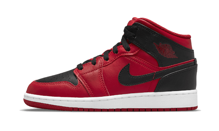 Air Jordan 1 Mid Reverse Bred - 554725-660