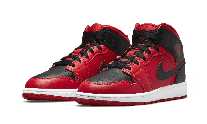 Air Jordan 1 Mid Reverse Bred - 554725-660