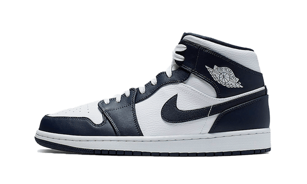 Air Jordan 1 Mid Blanco Oro Metálico Obsidiana