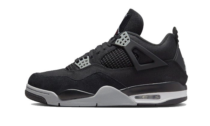 Air Jordan 4 Lienzo Negro