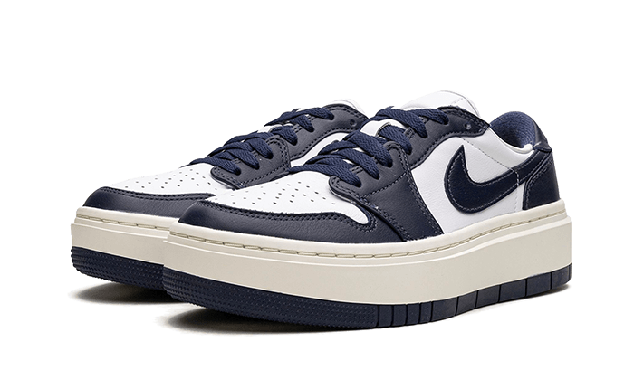 Air Jordan 1 Low Elevate White Midnight Navy Sail