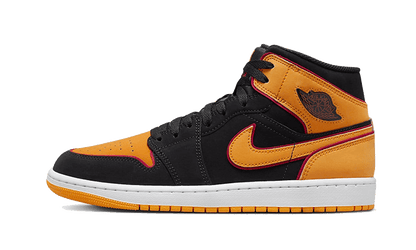 Air Jordan 1 Mid Fat Tongue Black Orange