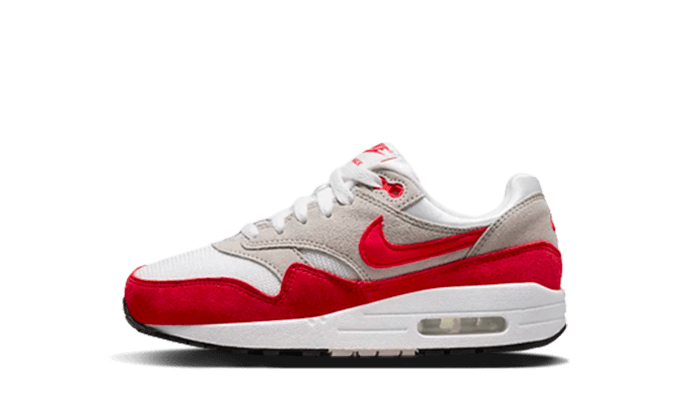 Air Max 1 White University Red (enfant)