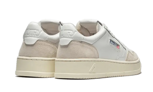 Autry Medalist Leather Suede Low Blanco