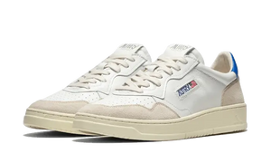Autry Medalist Leather Suede Low White Light Blue
