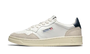 Autry Medalist Leather Suede Low White Navy