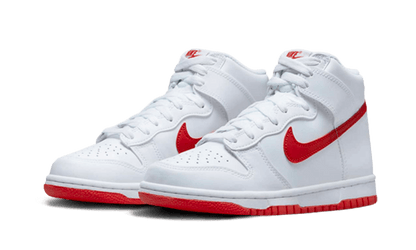 Dunk High White Picante Red