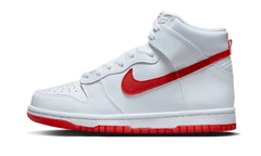 Dunk High White Picante Red