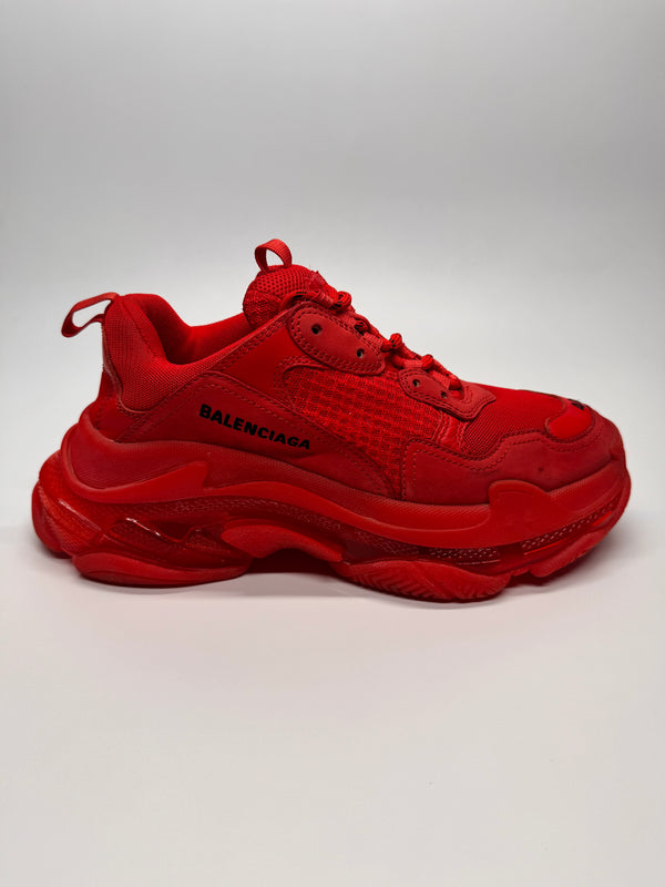 Balenciaga Triple S clear sole red SECOND HAND - Blckthemall s.r.l.s.