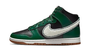 Dunk High Chenille Swoosh Black Green