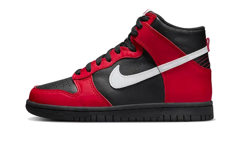 Dunk High Black Red