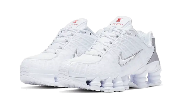 Nike Shox TL White Metallic Silver Max Orange (W)