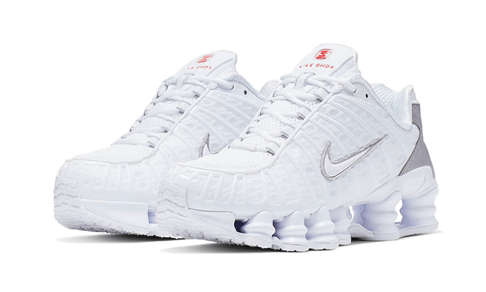 Nike Shox TL White Metallic Silver Max Orange (W)